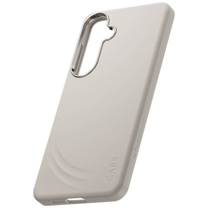 Калъф CARE by PanzerGlass Flow Vanilla Qi за Samsung Galaxy S26+ - бежов