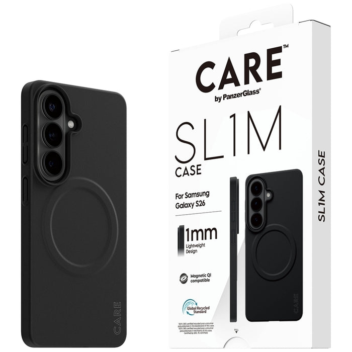 Калъф CARE от PanzerGlass SL1M за Samsung Galaxy S26 - черен