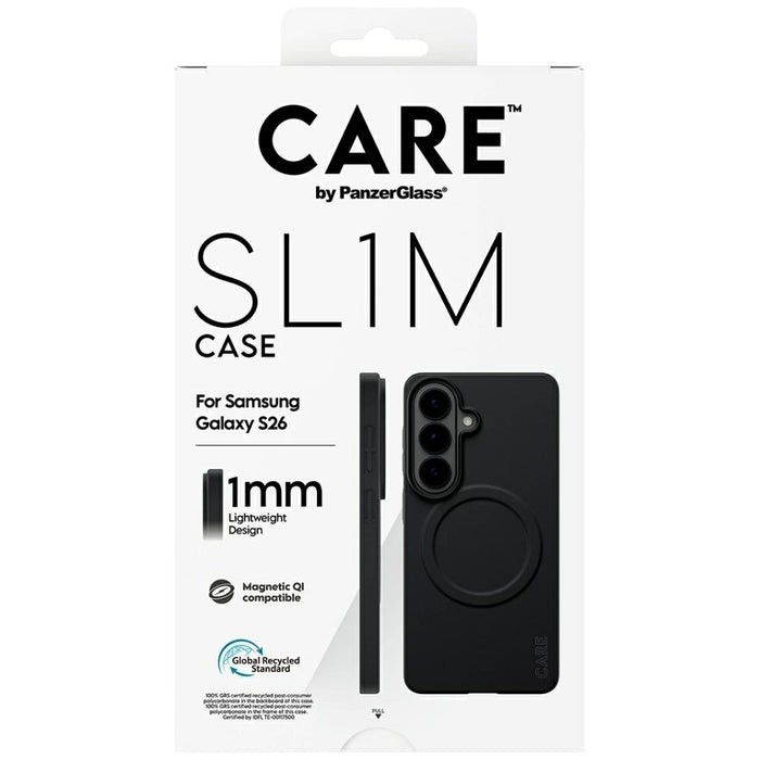 Калъф CARE от PanzerGlass SL1M за Samsung Galaxy S26 - черен