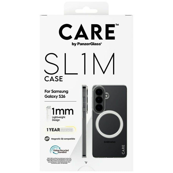 Калъф CARE by PanzerGlass SL1M за Samsung Galaxy S26 - прозрачен