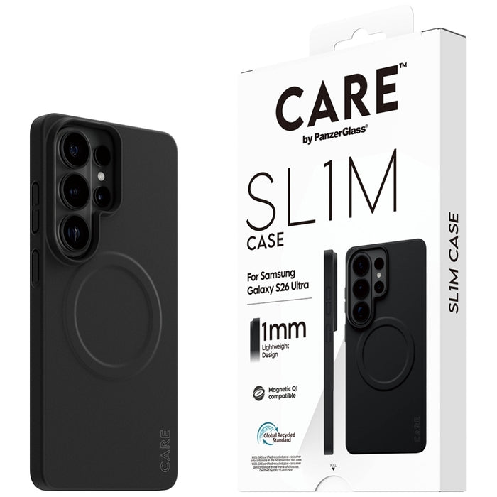 Калъф CARE от PanzerGlass SL1M за Samsung Galaxy S26 Ultra - черен