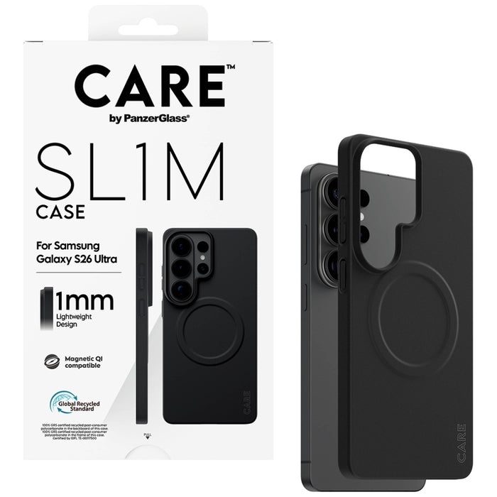 Калъф CARE от PanzerGlass SL1M за Samsung Galaxy S26 Ultra - черен