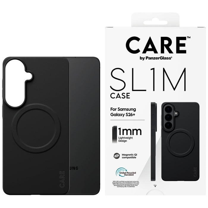 Калъф CARE от PanzerGlass SL1M за Samsung Galaxy S26+ - черен