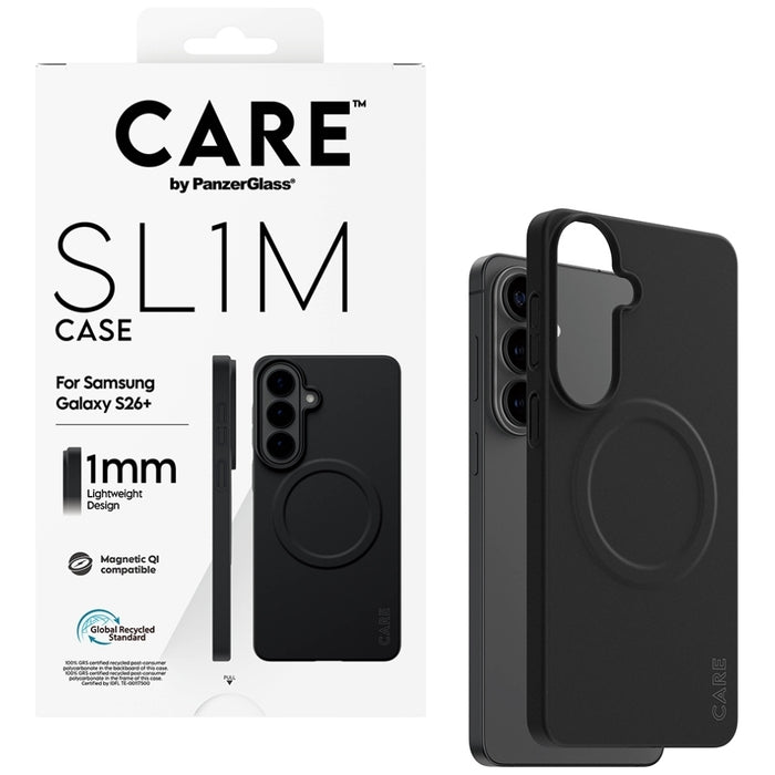 Калъф CARE от PanzerGlass SL1M за Samsung Galaxy S26+ - черен