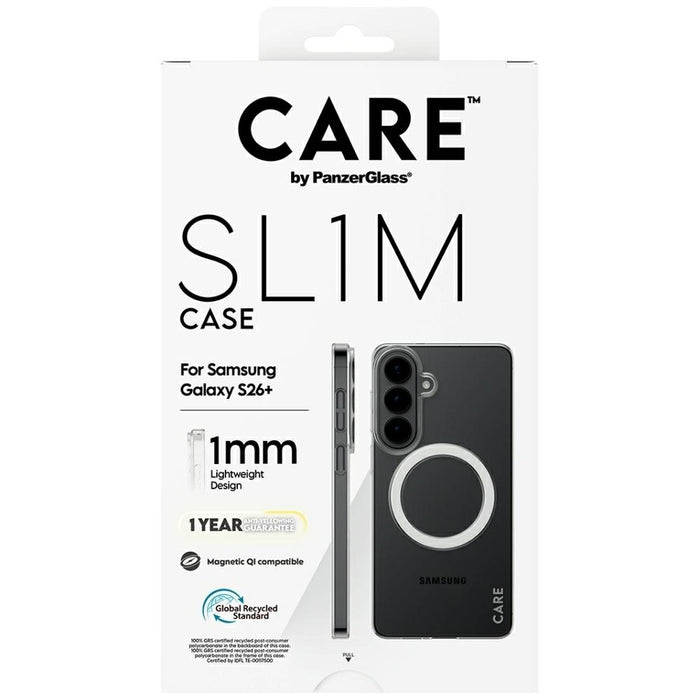 Калъф CARE by PanzerGlass SL1M за Samsung Galaxy S26+ - прозрачен