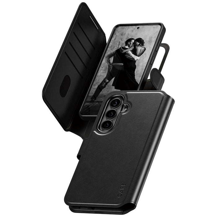 Калъф-портфейл CARE by PanzerGlass Tango 2в1 за Samsung Galaxy S26+ - черен