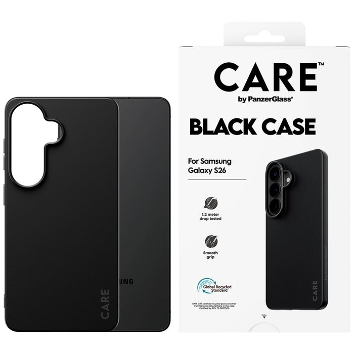 Калъф CARE от PanzerGlass TPU за Samsung Galaxy S26 - черен