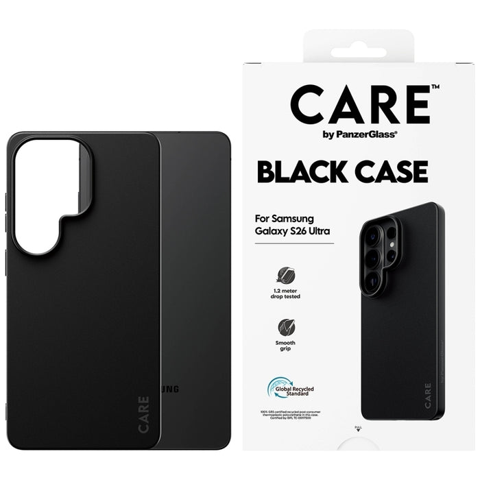 Калъф CARE от PanzerGlass TPU за Samsung Galaxy S26 Ultra - черен