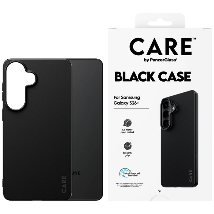 Калъф CARE от PanzerGlass TPU за Samsung Galaxy S26+ - черен