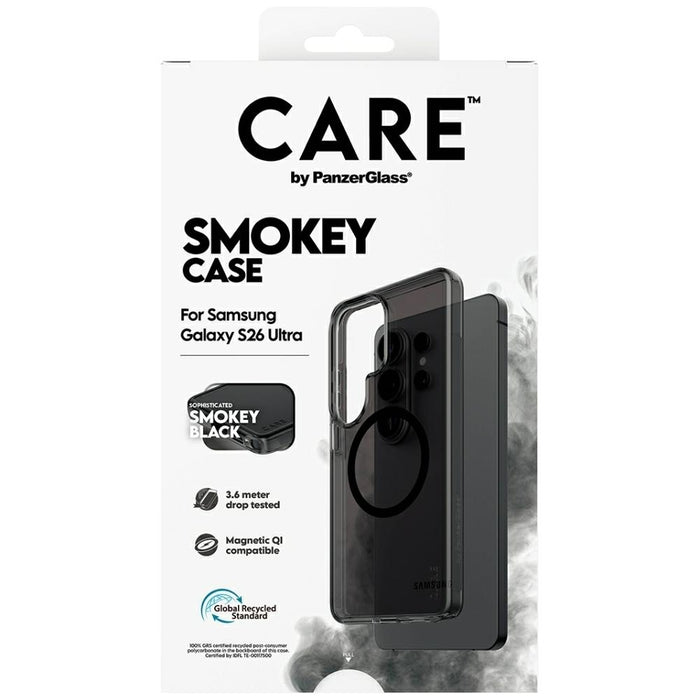 Калъф CARE by PanzerGlass Urban Explorer Smokey с черен Qi цвят за Samsung Galaxy S26 Ultra - черен