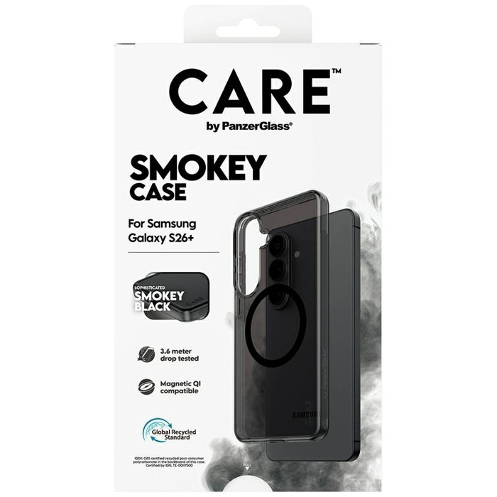 Калъф CARE by PanzerGlass Urban Explorer Smokey с черен Qi цвят за Samsung Galaxy S26+ - черен