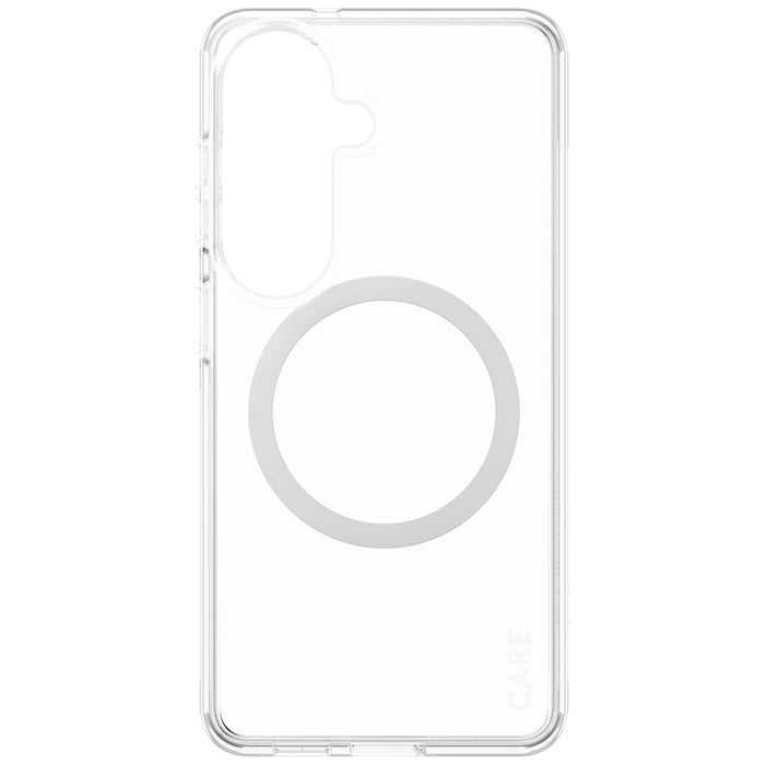 Прозрачен калъф CARE by PanzerGlass Urban Explorer с бял Qi цвят за Samsung Galaxy S26 - прозрачен