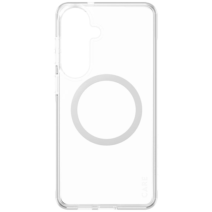 Прозрачен калъф CARE by PanzerGlass Urban Explorer с бял Qi цвят за Samsung Galaxy S26+ - прозрачен