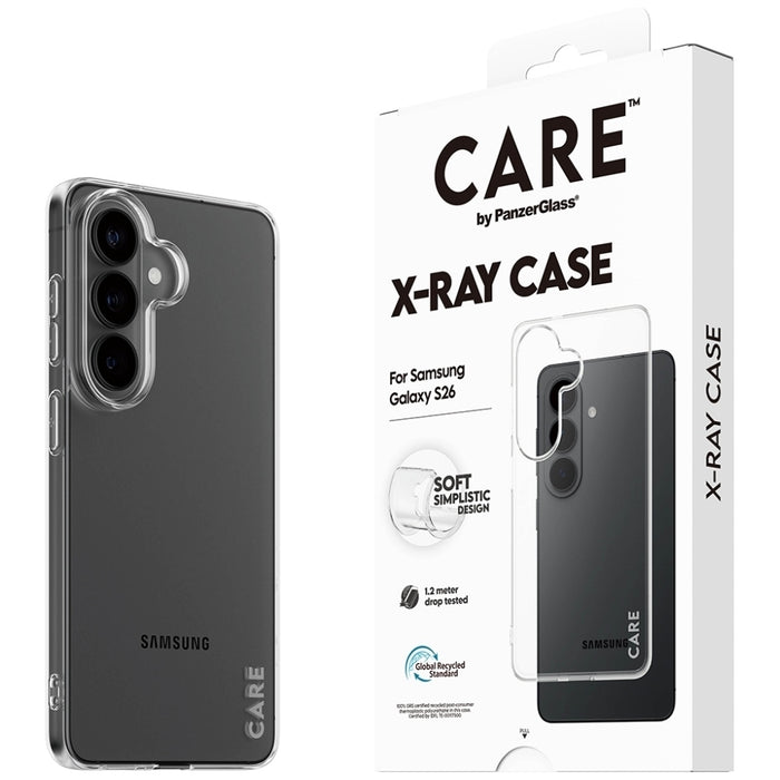Калъф CARE by PanzerGlass X-Ray за Samsung Galaxy S26 - прозрачен