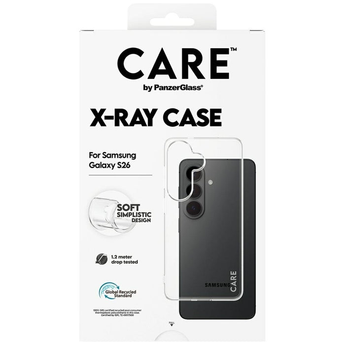 Калъф CARE by PanzerGlass X-Ray за Samsung Galaxy S26 - прозрачен