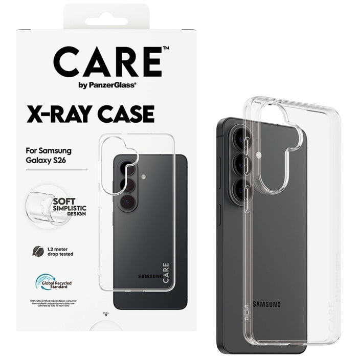 Калъф CARE by PanzerGlass X-Ray за Samsung Galaxy S26 - прозрачен