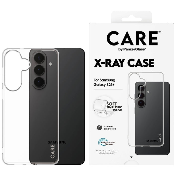 Калъф CARE by PanzerGlass X-Ray за Samsung Galaxy S26+ - прозрачен