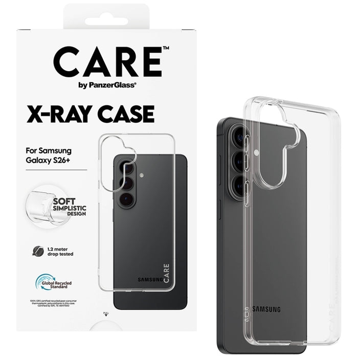 Калъф CARE by PanzerGlass X-Ray за Samsung Galaxy S26+ - прозрачен