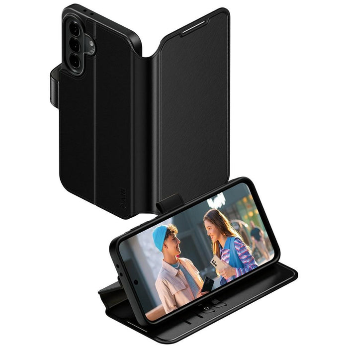 Калъф-портфейл с поставка CARE от PanzerGlass за Samsung Galaxy A37 - черен