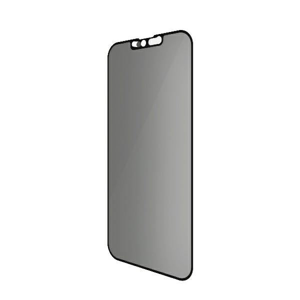 PanzerGlass E2E Microfracture закалено стъкло за iPhone 13 Mini, съвместимо с CamSlider, за поверителност и антибактериално покритие - черно