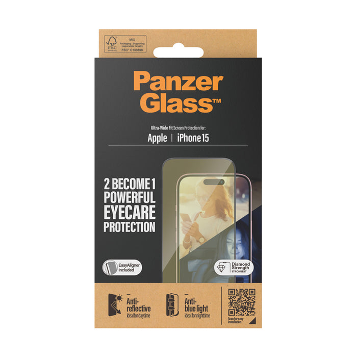 СТЪКЛО PG IPHONE 15 ANTI BLUE LIGHT