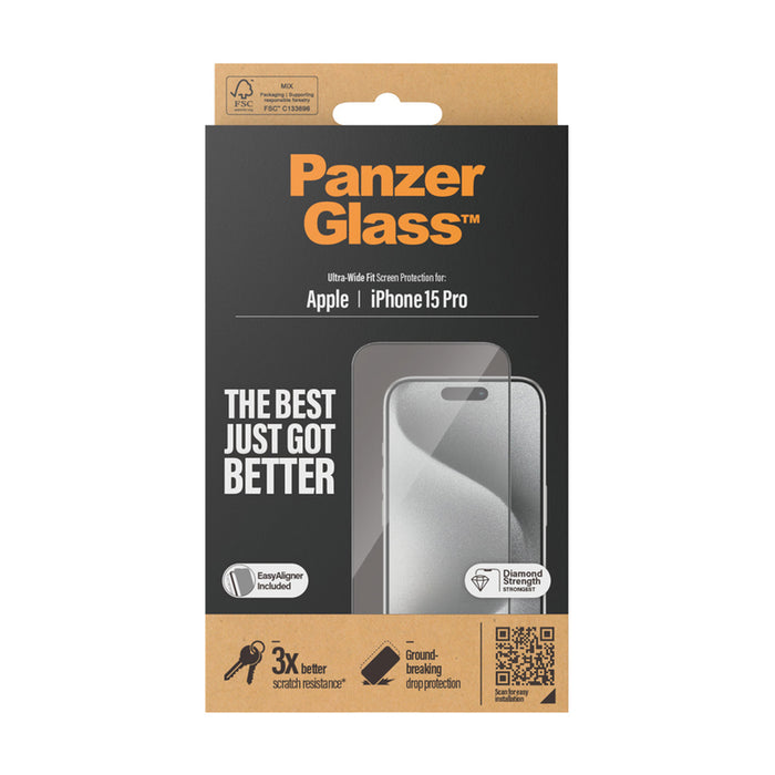 СТЪКЛО PG IPHONE 15 PRO UWF
