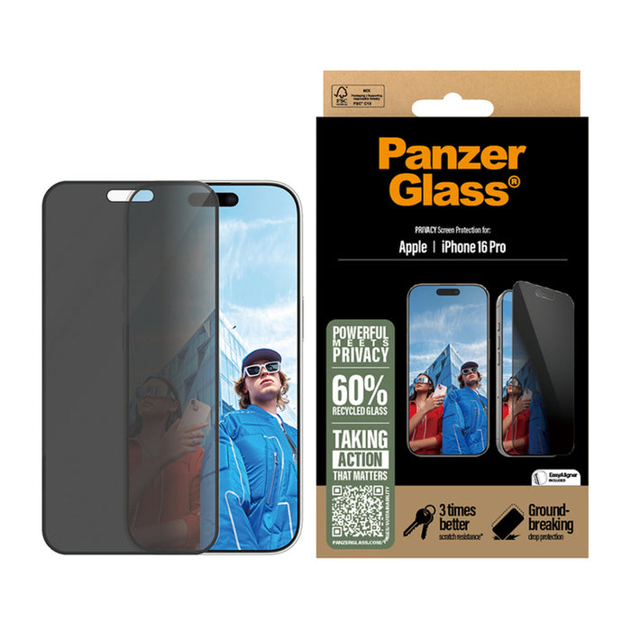 СТЪКЛО PG IPHONE 16 PRO PRIVACY