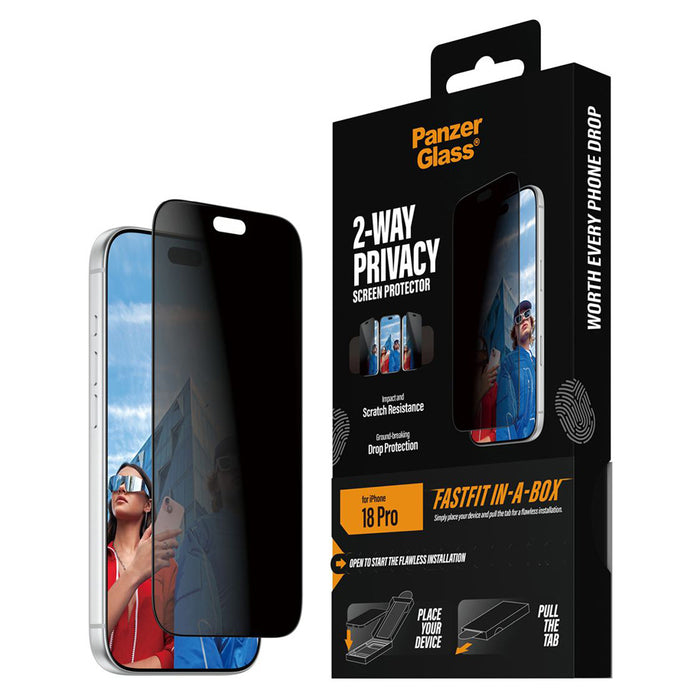 СТЪКЛО PG IPHONE 18 PRO PRIVACY FASTFIT