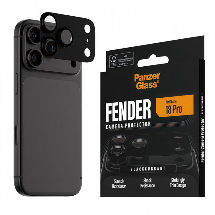 СТЪКЛО КАМ PG IPHONE 18 PRO FENDER BLK