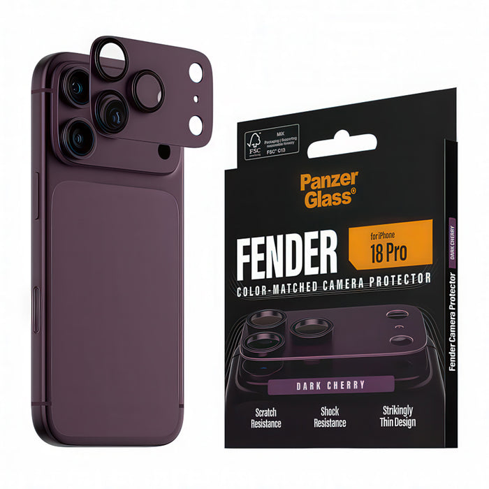 СТЪКЛО КАМ PG IPHONE 18 PRO FENDER CHER.