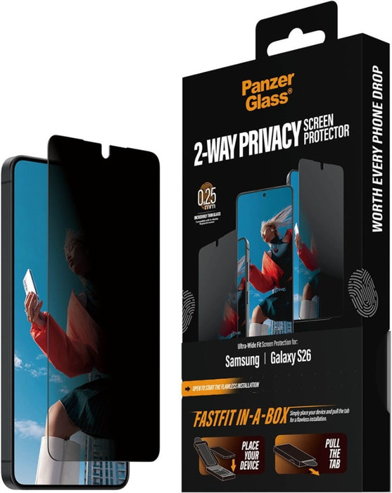 Стъклен протектор PanzerGlass – 2-Way Privacy, Galaxy S26