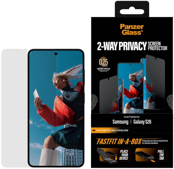 Стъклен протектор PanzerGlass – 2-Way Privacy, Galaxy S26