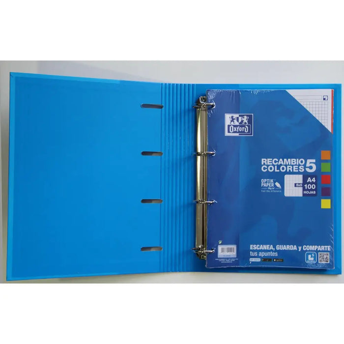 Папка с пръстени Oxford EUROPEANBINDER Многоцветен A4+ (10