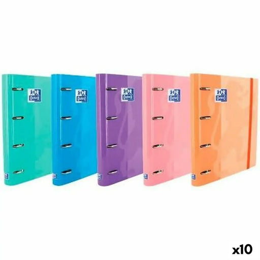 Папка с пръстени Oxford EUROPEANBINDER Многоцветен A4+ (10
