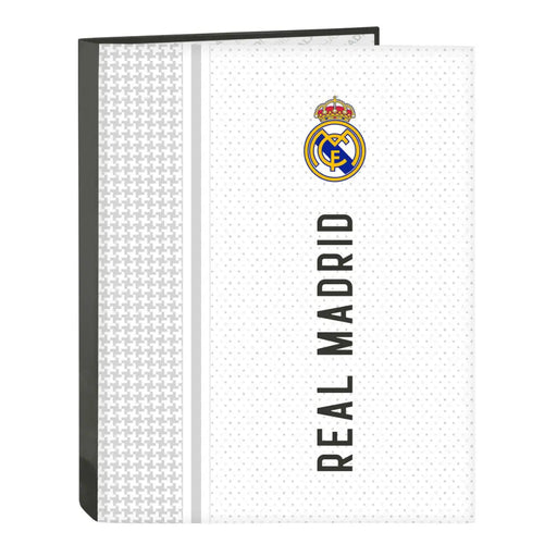 Папка с пръстени Real Madrid C.F. Бял Сив A4 26.5 x 33 x 4