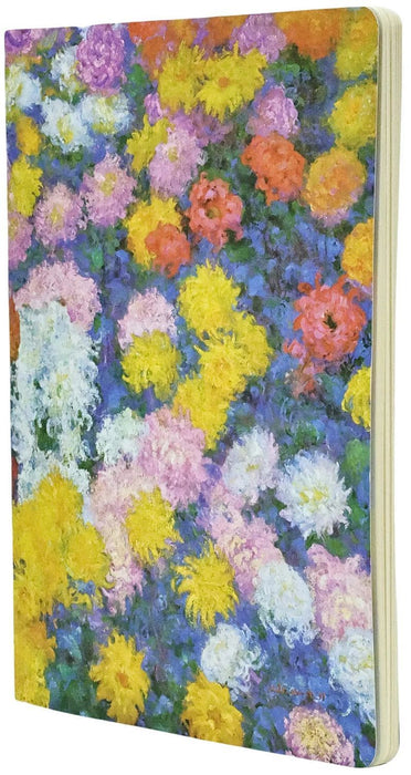 Тетрадка Paperblanks Monet Chrysanthemums - А5, 40 листа, бели листа