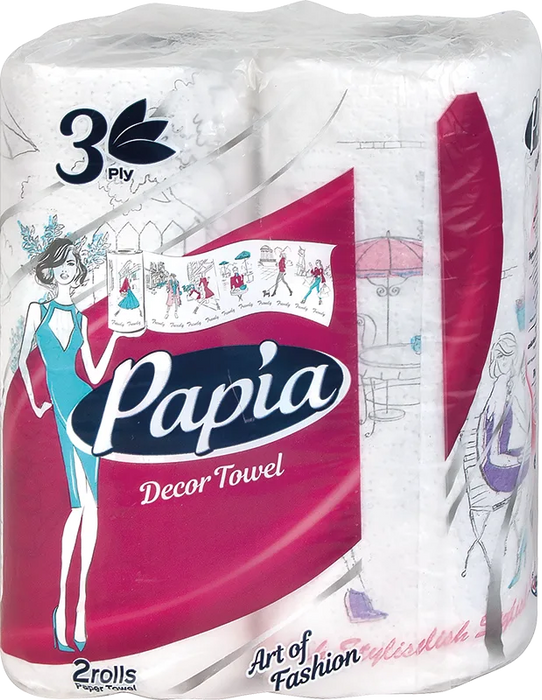 Кухненска ролка Decor Towel, 3- пластова, 2 бр