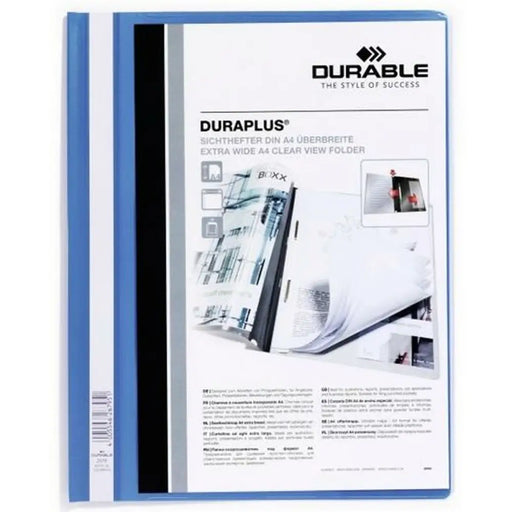 Папка Durable DURAPLUS Син Прозрачен A4 25 Части (6 броя)