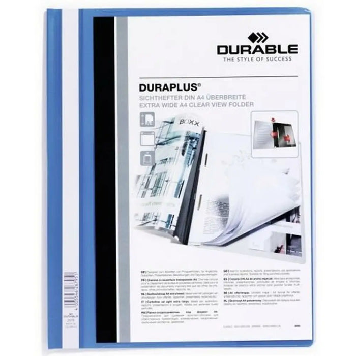 Папка Durable DURAPLUS Син Прозрачен A4 25 Части (6 броя)