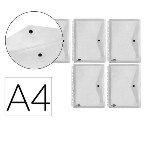 Папка Liderpapel DS49 Прозрачен A4 (5 броя)
