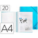 Папка Liderpapel EC05 Син A4
