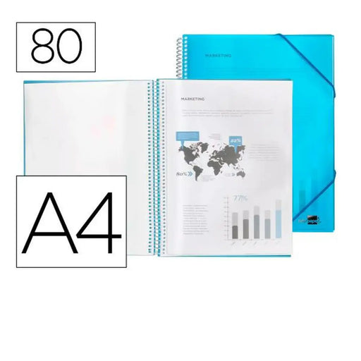 Папка Liderpapel EC25 Син A4