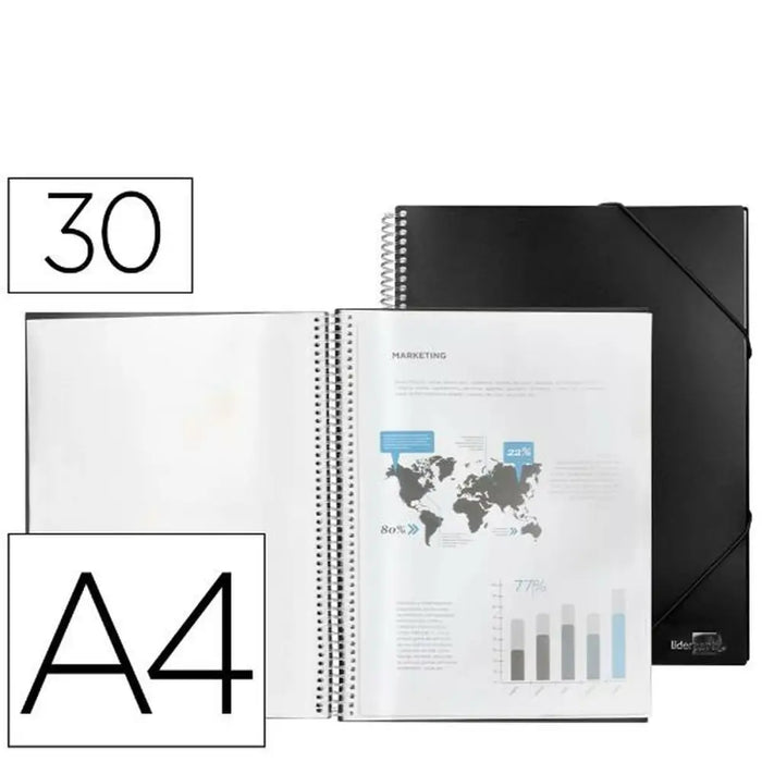Папка Liderpapel EC31 Черен A4