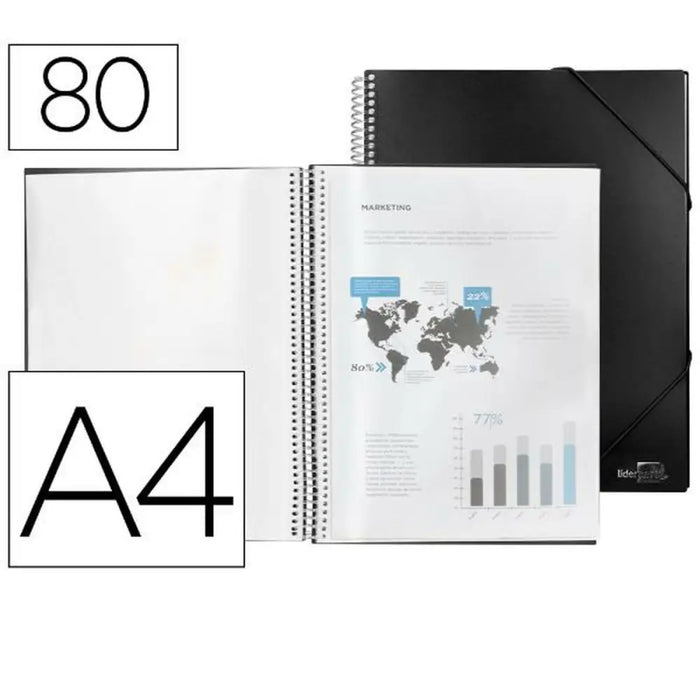 Папка Liderpapel EC35 Черен A4