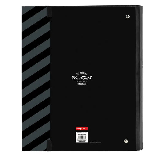 Папка с пръстени BlackFit8 Zone Черен 27 x 32 x 3.5 cm