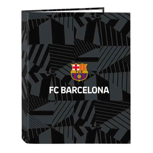 Папка с пръстени F.C. Barcelona Black Черен A4 26.5 x 33 x