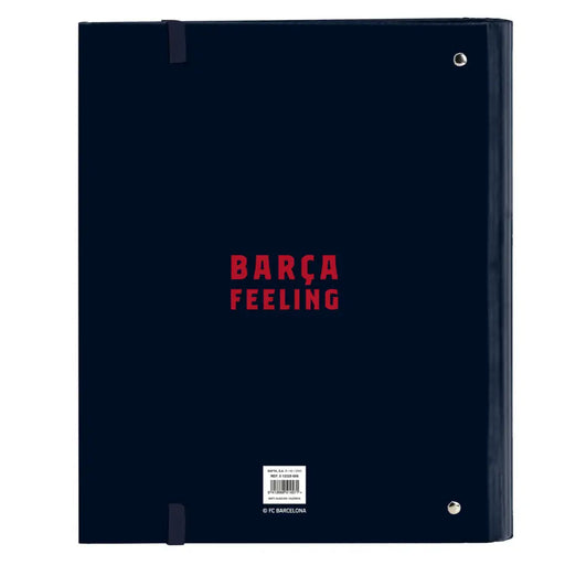 Папка с пръстени F.C. Barcelona Морско син (27 x 32 x 3.5
