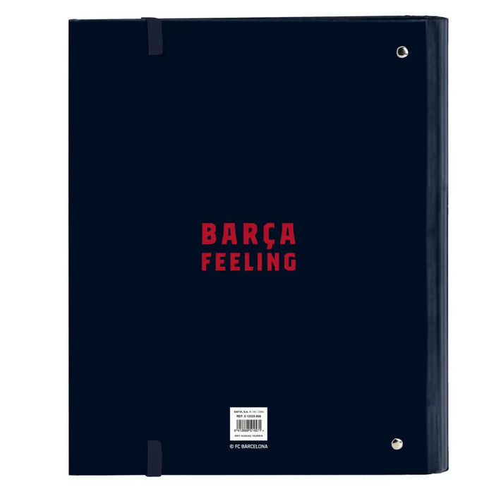Папка с пръстени F.C. Barcelona Морско син (27 x 32 x 3.5