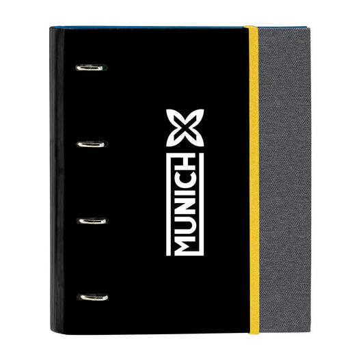 Папка с пръстени Munich Topo Черен 27 x 32 x 3.5 cm