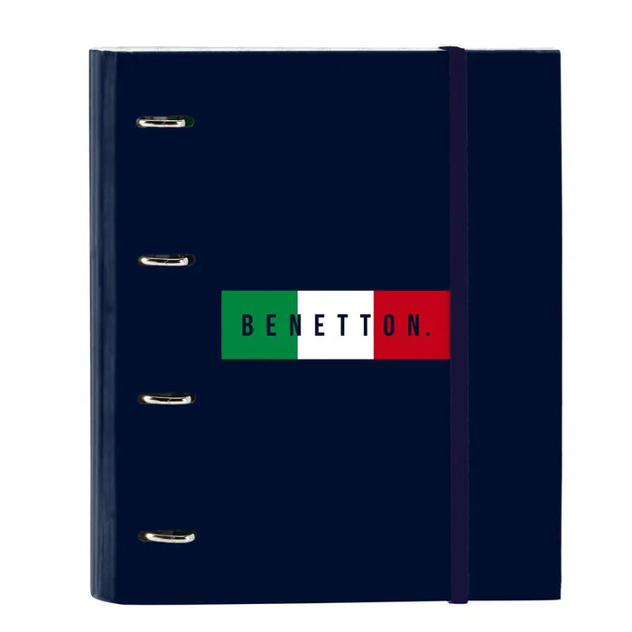 Папка с пръстени Benetton Flag Морско син 27 x 32 x 3.5 cm